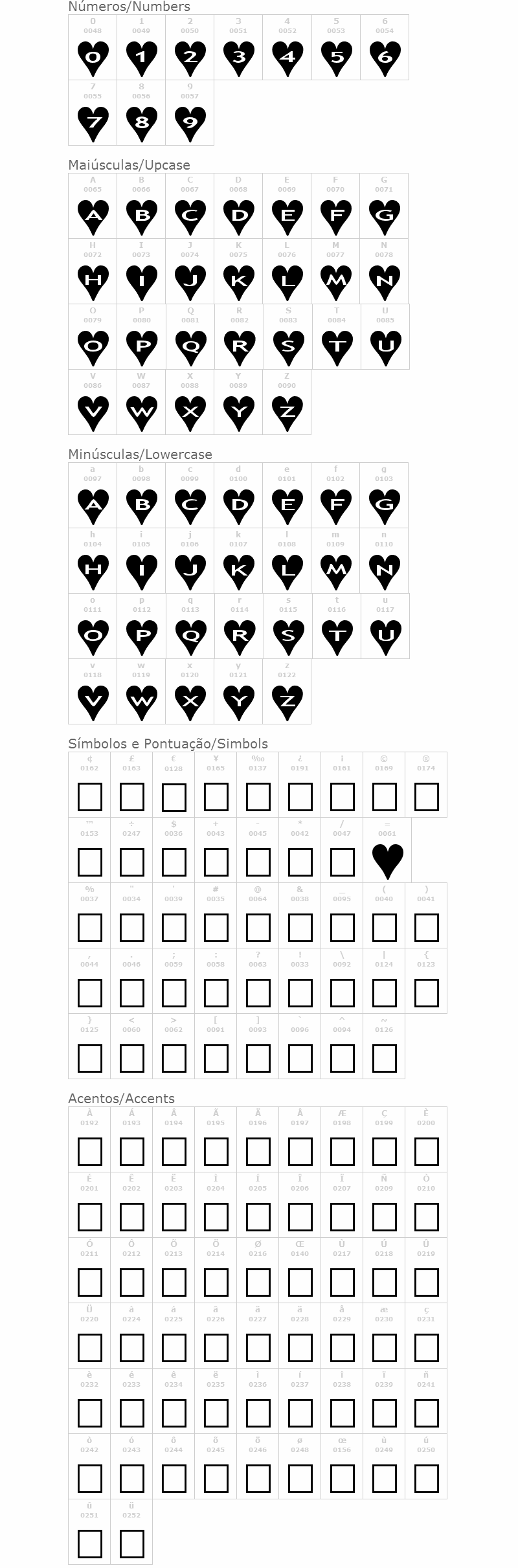 AlphaShapes Hearts