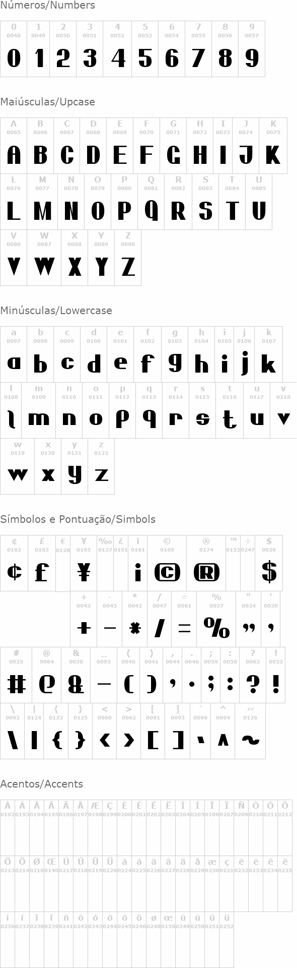 Bold Sans Serif 7