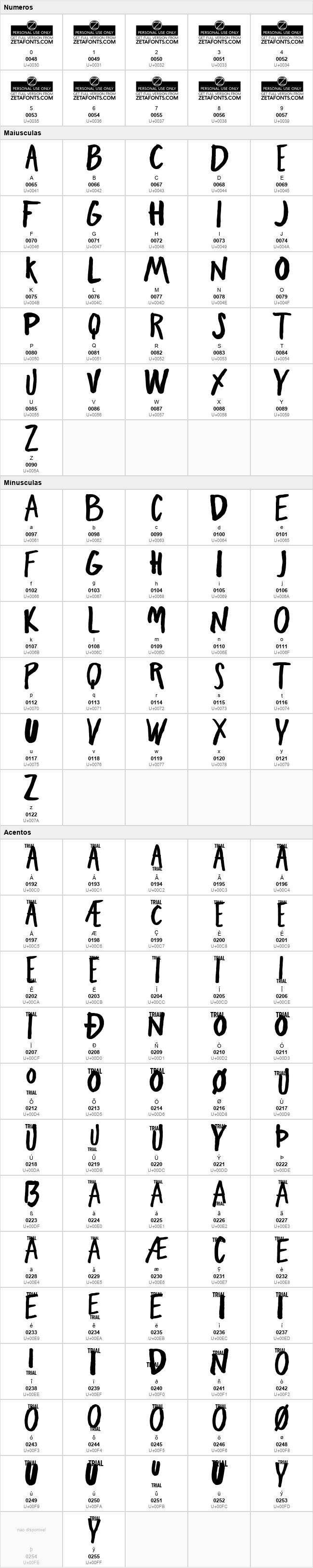 Freehand Blockletter