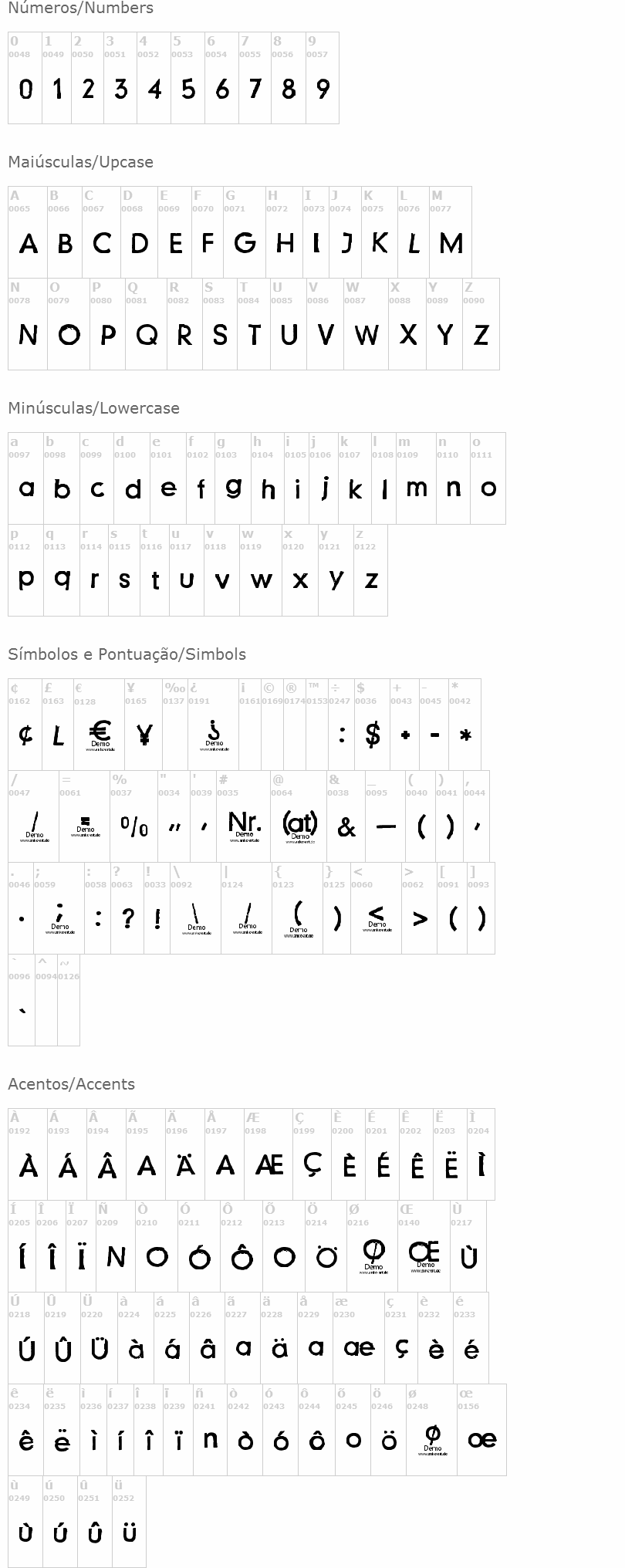 Just another stamp font