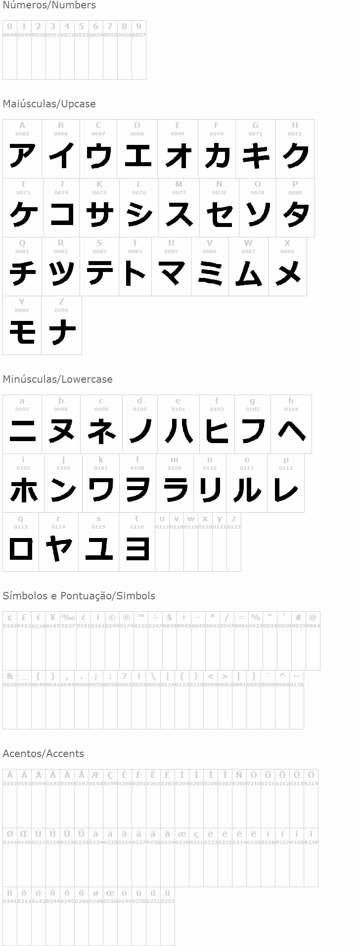 Katakana TFB