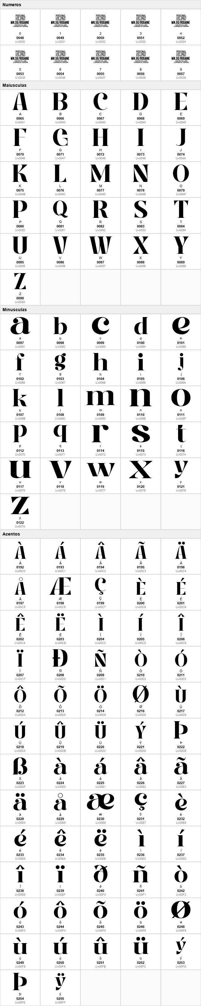 Roxaine Serif