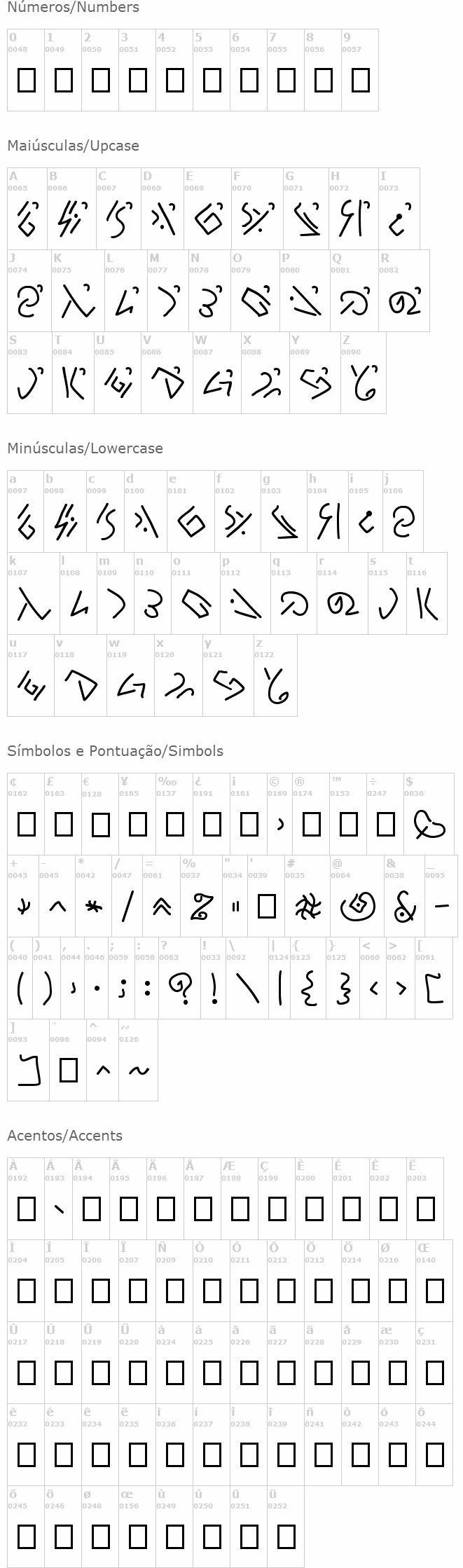 Zomper Glyphs